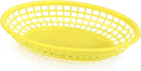 New Star Foodservice 44188 Fast Food Baskets, 9.25 x 6 inch Oval, Set of 12, Yellow