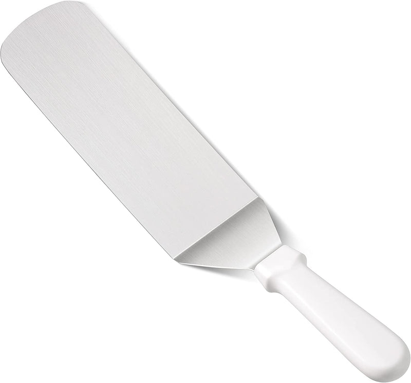 New Star Foodservice 36213 Plastic Handle Flexible Grill Turner/Spatula, 14.5-Inch, White
