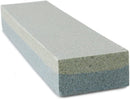 New Star Foodservice 36480 Combination Sharpening Stone Knife Sharpener, 8" x 2" x 1", Silver & Grey