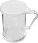 New Star Foodservice 22513 Plastic Dredge with 3 Snap-on Lid, Seasoning Sugar Spice Pepper Shaker, 10 OZ