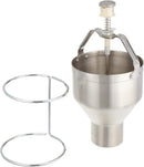 New Star Foodservice 37463 Commercial Grade Aluminum Pancake Dispenser with Stand, Silver