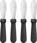 New Star Foodservice 43013 Plastic Handle Butter Spreader, 8.75-Inch, Black, Set of 4