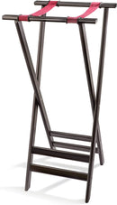 New Star 20038 Mahogany Finish Solid Birchwood Tray Stand, 38-Inch, Brown