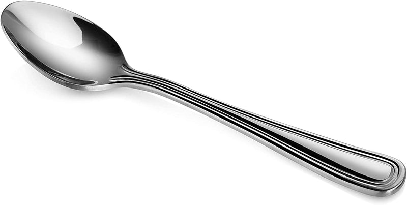 New Star Foodservice 58161 Slimline Pattern, 18/0 Stainless Steel, Coffee Spoon, 4.75-Inch, Set of 12