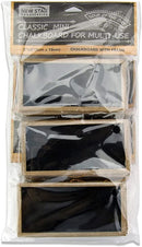 New Star Foodservice 27907 Rectangle Black Mini Chalkboard, 2-Inch by 3-Inch, Set of 12