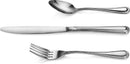 New Star Foodservice 58864 Slimline Pattern, 18/0 Stainless Steel, 36-Piece Flatware Set