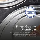 New Star Foodservice 50745 Pizza Pan/Tray, Wide Rim, Aluminum, 12 Inch