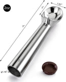 New Star Foodservice 35445 Commercial-Grade Ice Cream Dipper Scoop, Self Defrost, 2 oz, Size 20, Brown