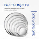 New Star Foodservice 50868 Pizza Pan / Tray, Wide Rim, Aluminum, 8 Inch, Pack of 6