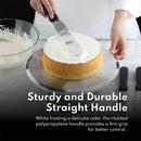 New Star Foodservice 38088 Straight Icing Spatula, 10-Inch Blade, 15-Inch Overall, Silver