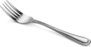 New Star Foodservice 58468 Bead Pattern 18/0 Stainless Steel, Dinner Fork 7.7-Inch Set of 12