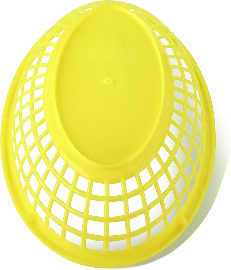New Star Foodservice 44195 Fast Food Baskets, 9 1/4 x 6 Inch Oval, Set of 36, Yellow