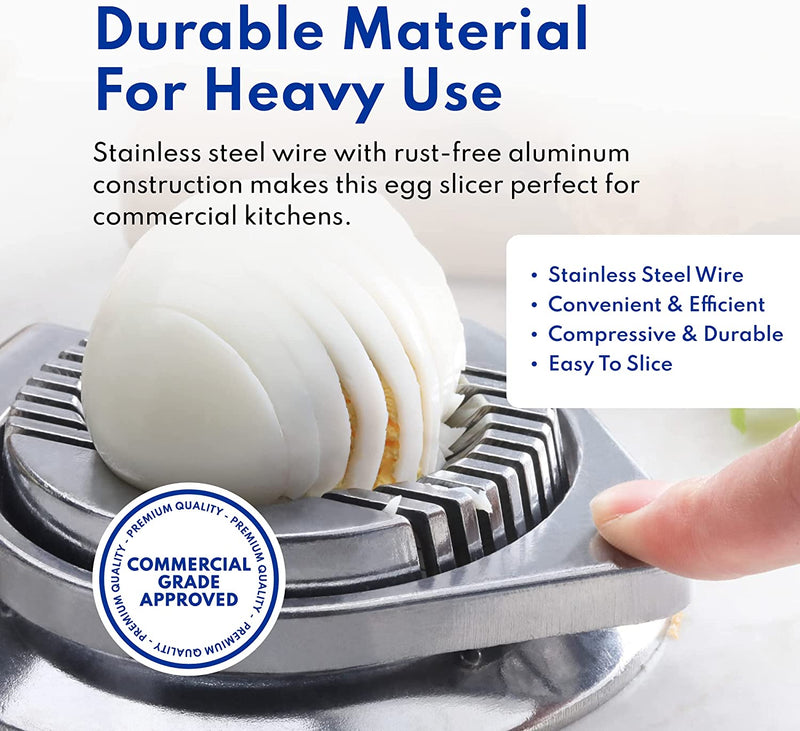 New Star Foodservice 36459 Commercial Grade Aluminum Egg Slicer, Mushr