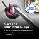 New Star Foodservice 35421 Commercial-Grade Ice Cream Dipper Scoop, Self Defrost, 2.5 oz, Size 16, Green