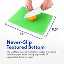 New Star Foodservice 28690 Flexible Cutting Board, 9.5-Inch by 14-Inch, Assorted Colors, Set of 3