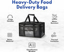 New Star Foodservice 1028690 Commercial Quality Insulated Food Delivery Bag Full-Size, 21.5" W x 11" H x 12.5" D