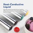 New Star Foodservice 35421 Commercial-Grade Ice Cream Dipper Scoop, Self Defrost, 2.5 oz, Size 16, Green