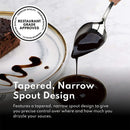 New Star Foodservice 1029031 Stainless Steel Precision Decorating Spoons/Saucier Spoons with Tapered Spout, Set of 3, 7-Inch, 8-Inch, 9-Inch