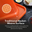 New Star Foodservice 24630 Fast Food Tray, 12 by 16-Inch, Orange, Set of 12