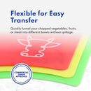 New Star Foodservice 28690 Flexible Cutting Board, 9.5-Inch by 14-Inch, Assorted Colors, Set of 3