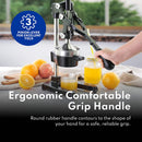 New Star Foodservice 46878 Commercial Citrus Juicer, Enameled Black