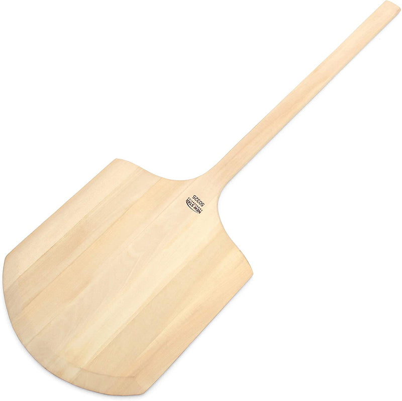 New Star Foodservice 50288 Restaurant-Grade Wooden Pizza Peel, 14" L x 14" W Plate, with 22" L Wooden Handle, 36" Overall Length
