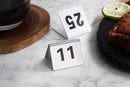 New Star Foodservice 27617 Stainless Steel Tent Style Table Number Card,