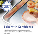 New Star Foodservice 36749 Commercial-Grade 16-Gauge Aluminum Sheet Pan/Bun Pan, 18" L x 26" W x 1" H (Full Size) | Measure Oven (Recommended)