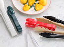New Star Foodservice 35506 Utility Tong, High Heat Plastic, Scalloped, 12 inch, Set of 12, Beige