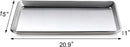 New Star Foodservice 36893 Commercial-Grade 18-Gauge Aluminum Sheet Pan/Bun Pan, 15" L x 21" W x 1" H (Two Thirds size) | Measure Oven (Recommended)
