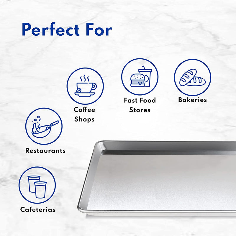 New Star Foodservice 36749 Commercial-Grade 16-Gauge Aluminum Sheet Pa