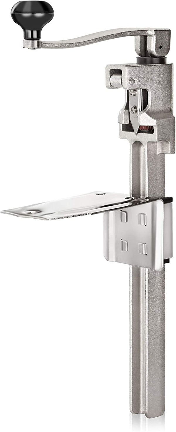 New Star Foodservice 7006841 #1 Manual Table Can Opener with Plated Steel Base For Cans Up to 11” Tall