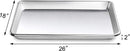 New Star Foodservice 36800 Commercial-Grade 12-Gauge Aluminum Open Bead Sheet Pan/Bun Pan, 18" L x 26" W x 2" H (Full Size) | Measure Oven (Recommended)