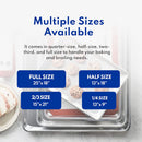 New Star Foodservice 38422 Commercial-Grade 18-Gauge Aluminum Sheet Pan/Bun Pan & Silicone Baking Mat Set, 9" L x 13" W x 1" H (Quarter Size)