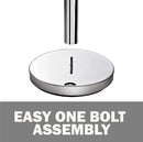 New Star Foodservice 54668 Stainless Steel Stanchion, 36-Inch Height, 6.5-Foot Retractable Belt, Set of 6