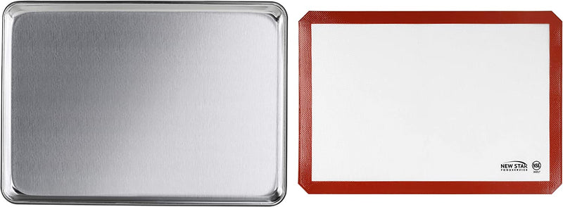 Large Aluminum Sheet Pan 21 x 15 and Silicone Baking Mat » NUCU