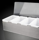 New Star Foodservice 48032 Stainless Steel Condiment Dispenser with 5 Compartments (NO ICE TRAY INCLUDED)