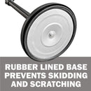 New Star Foodservice 54644 Black Powder Coated Stanchions, 36" Height, 6.5' Retractable Belt, Set of 6