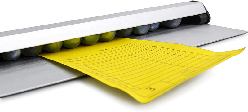 New Star 26924 Anodized Aluminum Slide Check Rack, 18-Inch, Silver