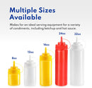 New Star Foodservice 26498 Squeeze Bottles, Plastic, 12 oz, Yellow, Pack of 6