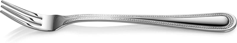 New Star Foodservice 58505 Bead Pattern, 18/0 Stainless Steel, Oyster Fork, 6-Inch, Set of 12