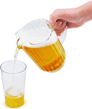 New Star Foodservice 46113 Resturant-Grade Polycarbonate Plastic Pitcher, 60 oz, Clear, Set of 12