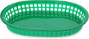 New Star Foodservice 44027 Fast Food Baskets, 10.5 x 7 Inch, Set of 12, Green