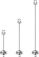 New Star Foodservice 27778 Stainless Steel Table Number Holder with Heavy Casting Base, 8-Inch, Set of 6