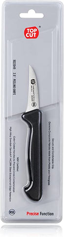 Top Cut By New Star Foodservice 1029215 Swedish Sandvik 14C28N Steel Peeling Knife, 2.5"