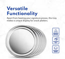 New Star Foodservice 50806 Restaurant-Grade Aluminum Pizza Pan, Baking Tray, Coupe Style, 10-Inch