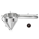 New Star Foodservice 34219 18/8 Stainless Steel China Cap Strainer, 7-Inch, Fine Mesh