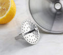 New Star Foodservice 42641 Stainless Steel Funnel with Detachable Strainer/Filter, 5", Silver