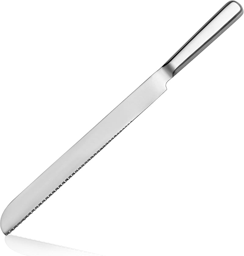 New Star Foodservice 52008 Hollow Handle Bread Knife, 14", Silver