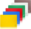 New Star Foodservice 42627 Flexible Cutting Board, 12-Inch by 15-Inch, Assorted Colors, Set of 6